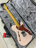 Fender Limited Edition American Professional II Telecaster Thinline Electric Guitar - Transparent Shell Pink