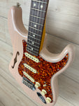 Fender Limited Edition American Professional II Stratocaster Thinline, Transparent Shell Pink