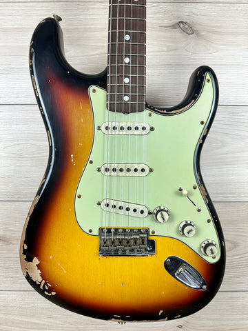 Fender Custom Shop Michael Landau Signature 1968 Stratocaster Bleached 3-Color Sunburst - R131907