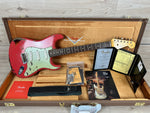 Fender Michael Landau Signature 1963 Stratocaster Round-Laminated Rosewood, Fiesta Red over 3-Color Sunburst