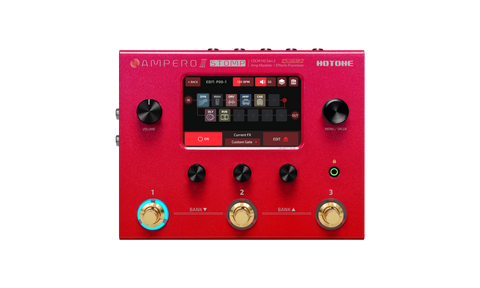 Hotone MP-300 10th Annyversary Guitar Multi Effects Processor Stomp Pedal - Red