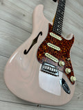 Fender Limited Edition American Professional II Stratocaster Thinline, Transparent Shell Pink