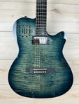 Godin 047963 A6 Ultra Acoustic Electric Guitar Denim Blue Flame