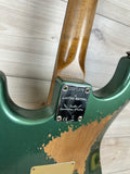 Fender Custom Shop Limited Edition Heavy Relic 59' Roasted Strat - Aged Sherwood Green Metallic