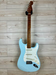 Fender Custom Shop 2023 Limited Edition Roasted '50s Strat DLX Closet Classic, 1-Piece 4A Roasted Flame Maple, Faded Aged Sonic Blue