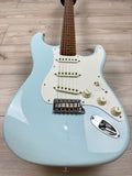 Fender Custom Shop 2023 Limited Edition Roasted '50s Strat DLX Closet Classic, 1-Piece 4A Roasted Flame Maple, Faded Aged Sonic Blue