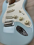 Fender Custom Shop 2023 Limited Edition Roasted '50s Strat DLX Closet Classic, 1-Piece 4A Roasted Flame Maple, Faded Aged Sonic Blue