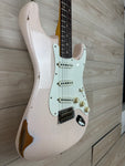 Fender Custom Shop Limited-edition 1959 Stratocaster Relic Electric Guitar - Super Faded Aged Shell Pink