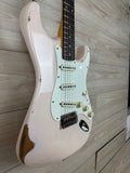 Fender Custom Shop Limited-edition 1959 Stratocaster Relic Electric Guitar - Super Faded Aged Shell Pink