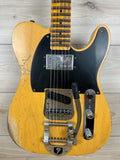 Fender Custom Shop Limited Edition CuNiFe Tele Heavy Relic Aged Butterscotch Blonde - CZ575954