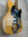 Fender Custom Shop Limited Edition CuNiFe Tele Heavy Relic Aged Butterscotch Blonde - CZ575954