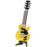 Nanoblock - Miniature Electric Guitar Yellow, Collection Series Building Block Kit