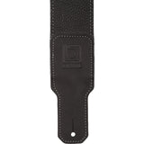 BOSS BSL-25-BLK Leather Instrument Strap - 2.5" Width, Black - CBN Music Warehouse