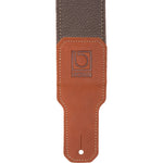 BOSS BSL-25-BRN Leather Instrument Strap - 2.5" Width, Brown - CBN Music Warehouse