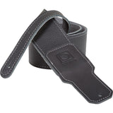 BOSS BSL-30-BLK Leather Instrument Strap - 3.0" Width, Black - CBN Music Warehouse