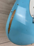 Fender Custom Shop Limited-edition 1957 Stratocaster Relic Finish Faded Aged Daphne Blue