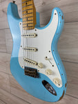 Fender Custom Shop Limited-edition 1957 Stratocaster Relic Finish Faded Aged Daphne Blue