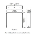 FBT XL-UV 10 U bracket vertical wall mount X-LITE 10A - CBN Music Warehouse