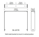 FBT XL-UV15 U bracket vertical wall mount for X-LITE 15A - CBN Music Warehouse