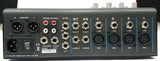 MJ Audio 8 Channel Compact Mixer w/ Effects, USB, and MP3 Player - CBN Music Warehouse