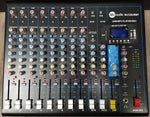 MJ Audio 12 Channel Compact Mixer w/ Effects and Built-in USB/SD Card/Bluetooth playing/recording function - CBN Music Warehouse