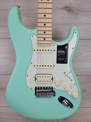 Fender American Performer Stratocaster® HSS Electric Guitar - Satin Surf Green