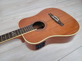 EKO Guitars DUO Series Mini Acoustic / Electric Guitar - Natural