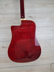 Eko NXT Dreadnought Cutaway Acoustic Electric Guitar - Wine Red