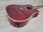 Eko NXT Dreadnought Cutaway Acoustic Electric Guitar - Wine Red