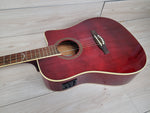 Eko NXT Dreadnought Cutaway Acoustic Electric Guitar - Wine Red