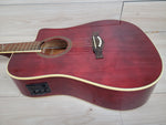 Eko NXT Dreadnought Cutaway Acoustic Electric Guitar - Wine Red