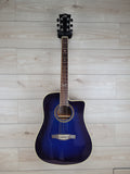 EKO GUITARS - NXT D CW EQ BLUE SUNBURST