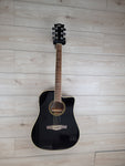 Eko NXT Series Dreadnought Cutaway Acoustic Electric Guitar - Black