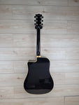 Eko NXT Series Dreadnought Cutaway Acoustic Electric Guitar - Black