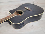 Eko NXT Series Dreadnought Cutaway Acoustic Electric Guitar - Black