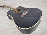 Eko NXT Series Dreadnought Cutaway Acoustic Electric Guitar - Black