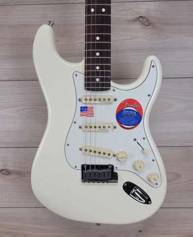 Fender Jeff Beck Signature Stratocaster Electric Guitar , Olympic White