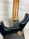 Fender Custom Shop Black Roasted Dual-Mag Strat Relic - Aged Black