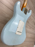 Fender Custom Shop 62 Journeyman Limited Edition Stratocaster Relic Aged Sonic Blue with Gold Hardware