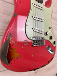 Fender Michael Landau Signature 1963 Stratocaster Fiesta Red over 3-Color Sunburst