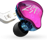 KZ ZST X Dynamic Hybrid Dual Driver in Ear Earphones (Colorful Without Mic)