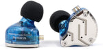 KZ ZS10 Pro Bundle - Includes KZ in-Ear HiFi Metal Earphones (No Mic, Blue), 1 - KZ EVA Case and 1 - KZ Foam tips