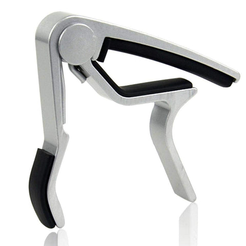 MJ Audio MJ-09SL Guitar Capo Silver Finish - CBN Music Warehouse