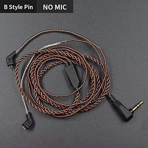 KZ Original Replacement Cable Oxygen Free Type "B" for compatible models KZ In Ear Earphones