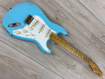 Fender Custom Shop Limited-edition 1957 Stratocaster Relic Finish Faded Aged Daphne Blue