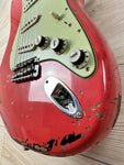 Fender Michael Landau Signature 1963 Stratocaster Fiesta Red over 3-Color Sunburst