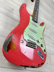 Fender Michael Landau Signature 1963 Stratocaster Fiesta Red over 3-Color Sunburst