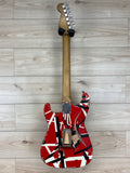 EVH Striped Series Frankenstein Frankie Electric Guitar, Red with Black Stripes Relic