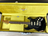 Fender Custom Shop Black Roasted Dual-Mag Strat Relic - Aged Black