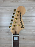 Squier 40th Anniversary Stratocaster Gold Edition with Laurel Fingerboard, Gold Anodized Pickguard, Lake Placid Blue